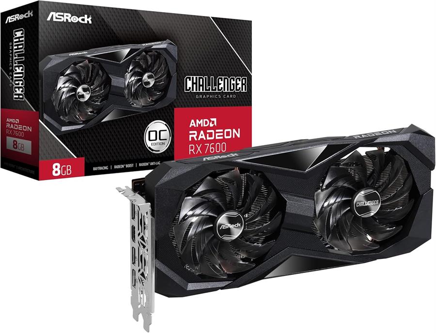 Placa ASRock Radeon RX 7600 CHALLENGER OC 8Gb