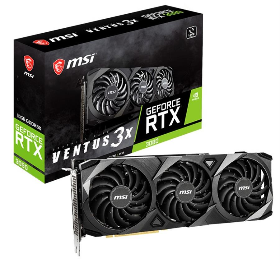 Placa MSI GEFORCE RTX 3080 VENTUS 3X OC 10Gb