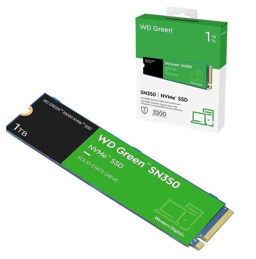 Disco SSD M.2 NVMe 3.0 1TB WD Green SN350