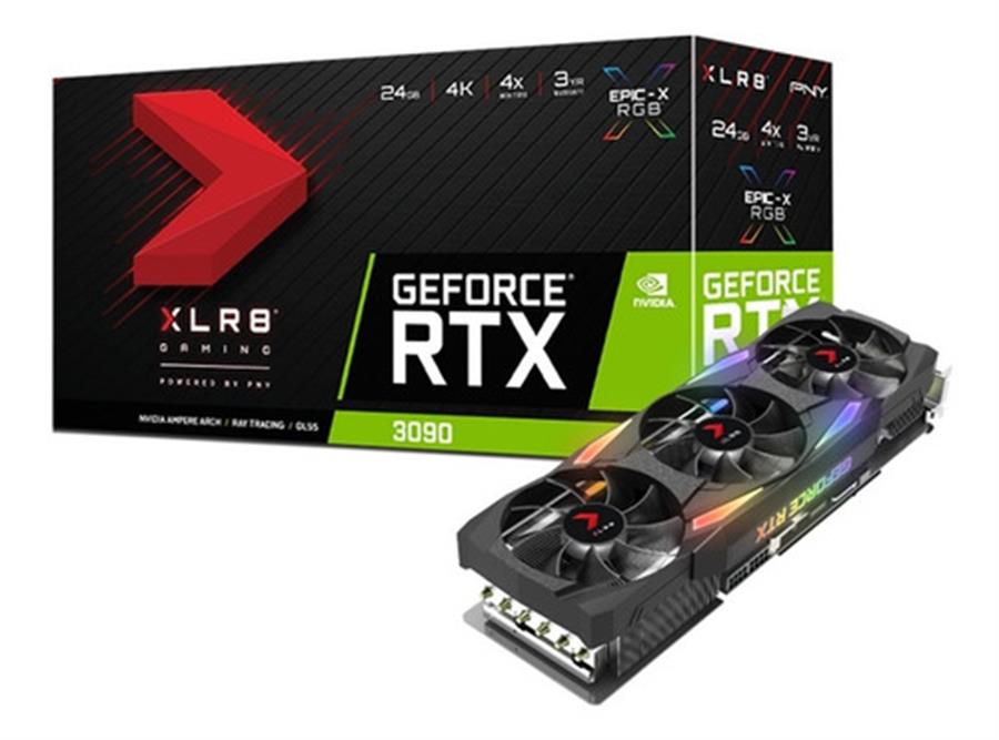 Placa PNY GEFORCE RTX 3090 XLR8 REVEL EPIC-X RGB 24Gb