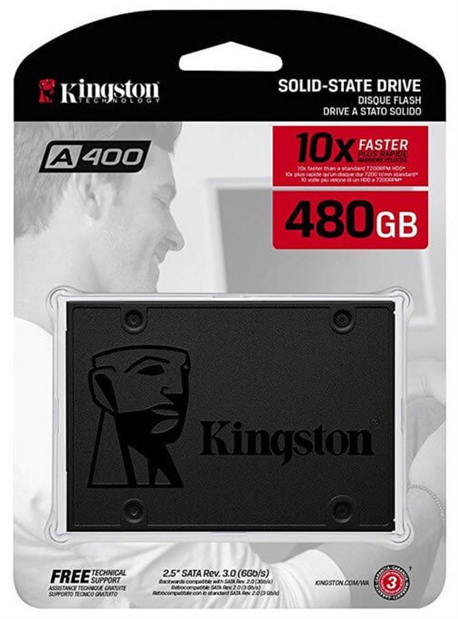 Disco SSD 480GB Kingston A400 SATA
