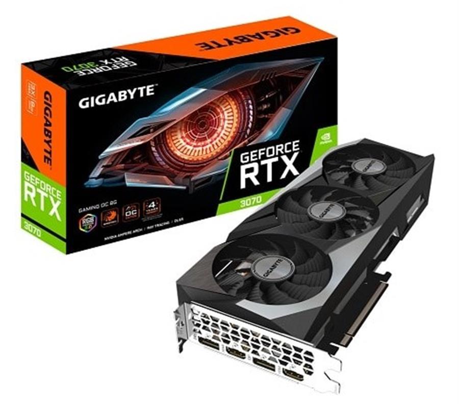 Placa GIGABYTE GEFORCE RTX 3070 GAMING OC 8Gb