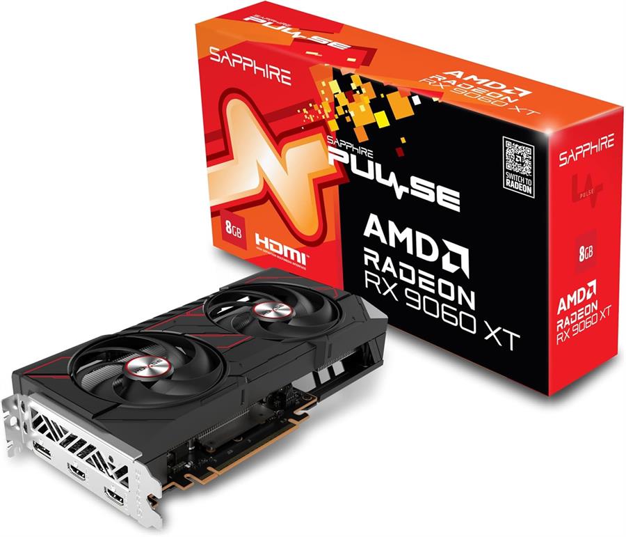 Placa SAPPHIRE Radeon RX 9060 XT PULSE OC 8Gb