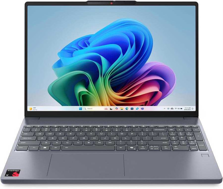 Notebook LENOVO IDEAPAD SLIM 3 Qualcomm Snapdragon X, 16Gb RAM DDR5, SSD NVMe 256Gb, 15.3" FHD+ TOUCHSCREEN