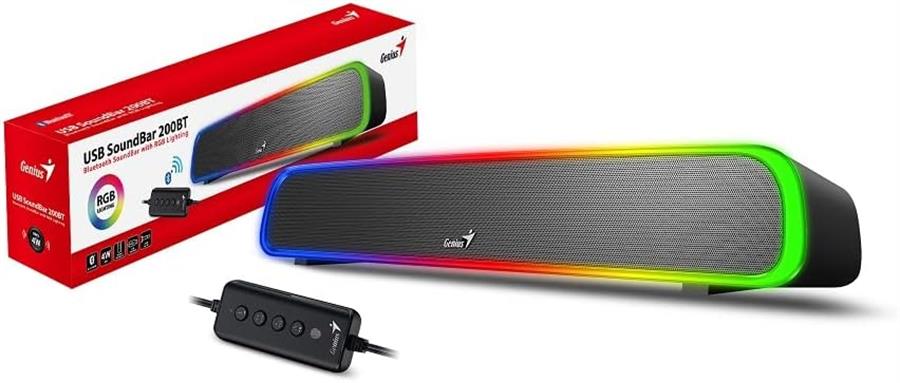 Parlante Barra de Sonido Genius 200BT SoundBar Wireless BT