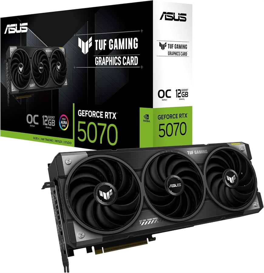 Placa ASUS GEFORCE RTX 5070 TUF GAMING OC 12Gb