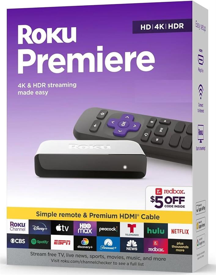 Conversor SMART TV Roku Premiere 4K 3920
