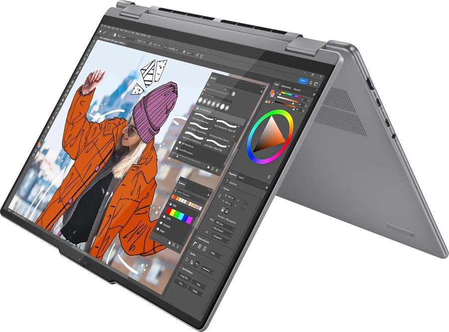 Notebook LENOVO YOGA 7 2-1 RYZEN 5 8640HS, 8Gb RAM DDR5, 512Gb SSD, 14" TOUCHSCREEN