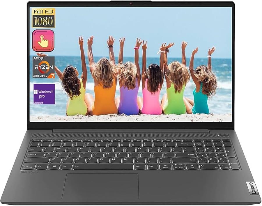 Notebook LENOVO IDEAPAD RYZEN 7 5825U, 16Gb RAM, SSD NVMe 512Gb, 15.6" TOUCHSCREEN