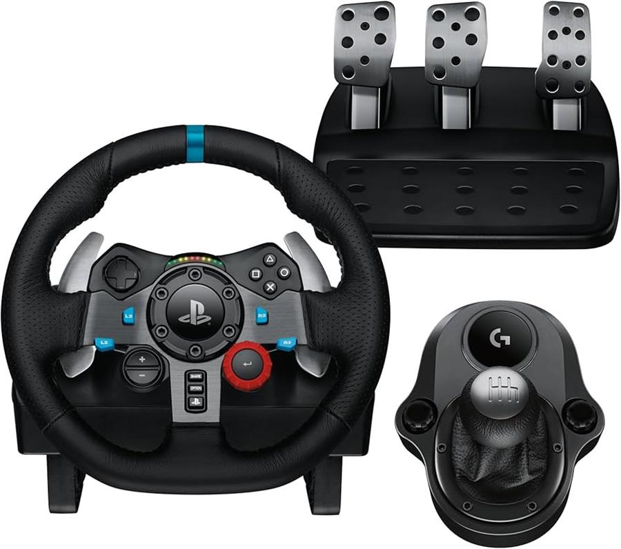 Volante Logitech Driving Force G29 + Pedalera + Shifter Cambios PS5