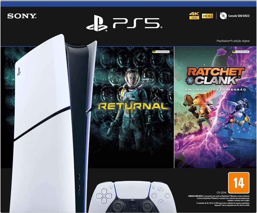 Consola Sony PlayStation 5 Slim Digital 1Tb Bundle Edition Ratchet & Returnal