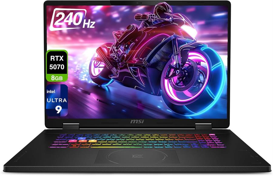 Notebook MSI CROSSHAIR INTEL ULTRA 9 275HX, RTX 5070, 32Gb RAM DDR5, SSD NVMe 512Gb, 18" 240Hz QHD+