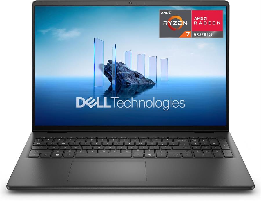 Notebook DELL 16 RYZEN AI 7 250, 32Gb RAM DDR5, SSD NVMe 2Tb, 16" FHD+ TOUCHSCREEN
